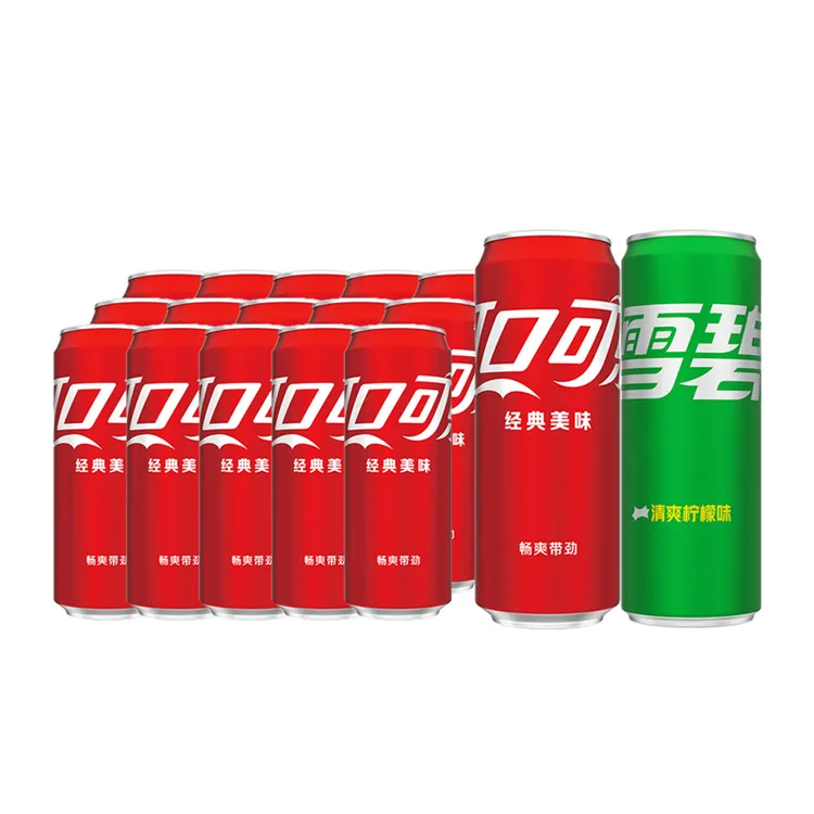 【推荐】经典可口可乐 含糖可乐/含糖雪碧 碳酸饮料汽水330ml*15罐