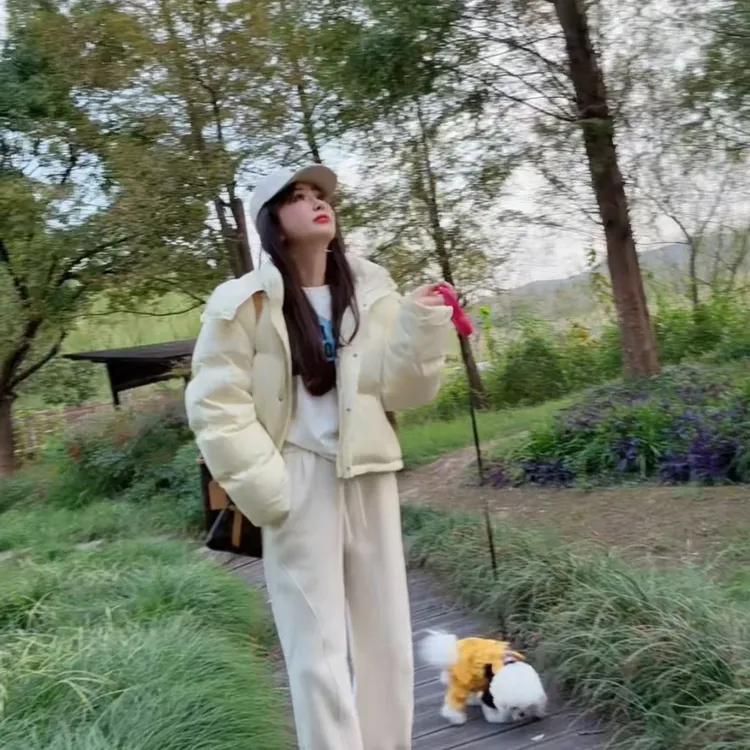 YX八YRF202510292新款戴帽面包羽绒服休闲时尚保暖