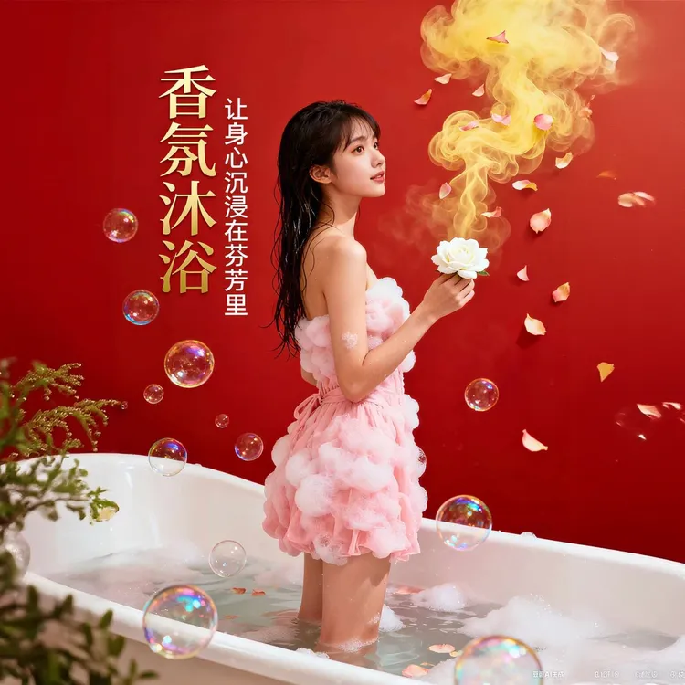 花香沐浴露持久留香滋润保湿清洁沐浴乳装抖音双11领消费券
