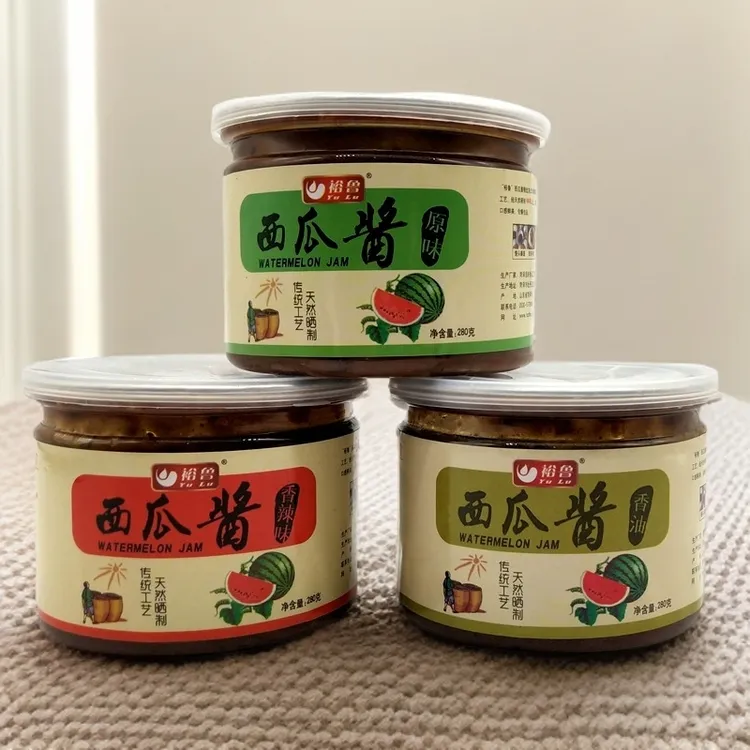 菏泽特产裕鲁西瓜酱豆瓣酱辣椒酱手工黄豆酱农家风味下饭菜拌饭酱