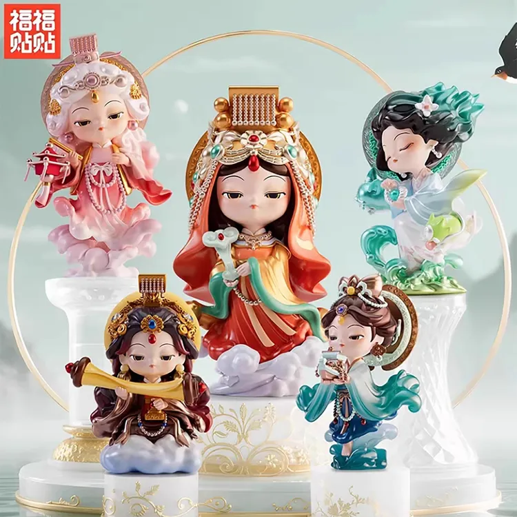 福福贴贴遇事不决问妈祖系列盲盒周边公仔手办桌面工位摆件礼物女