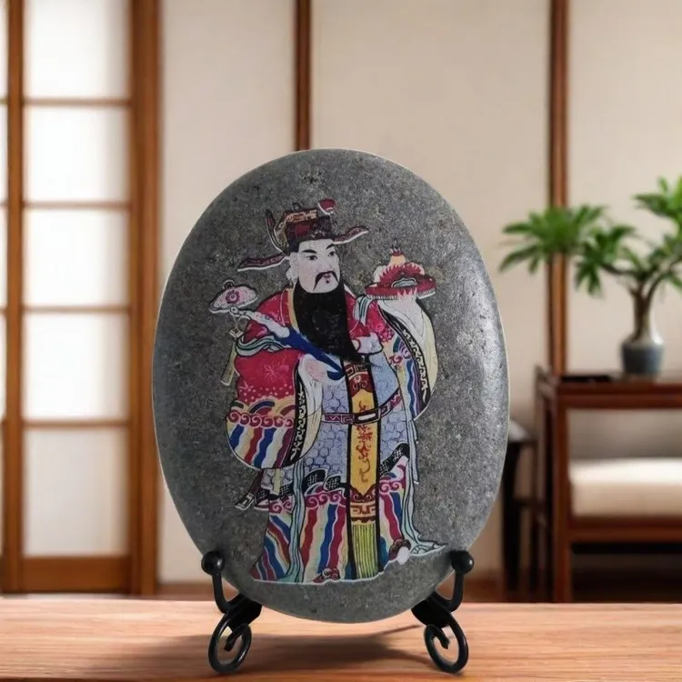 财神石头画家居摆件创意摆设中式复古家居装饰摆饰小物件旺宅财源