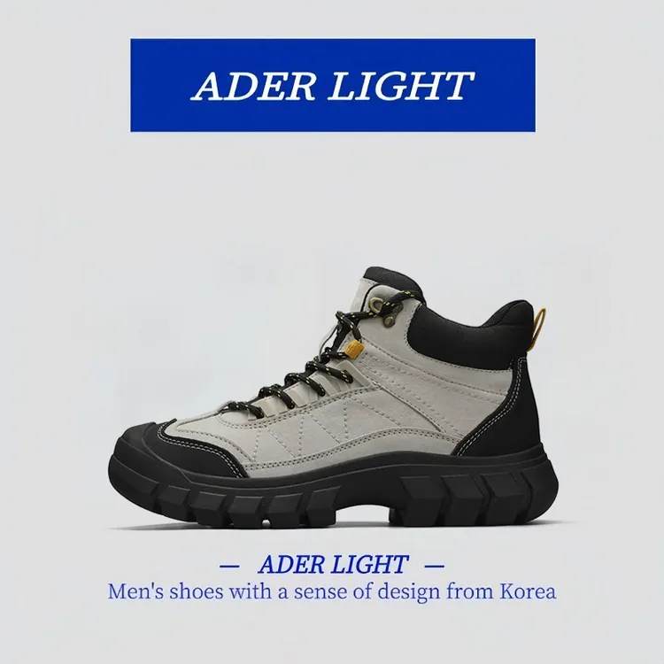 【匠心工艺】韩国ADER LT高帮马丁靴男款2025户外徒步加绒登山棉靴