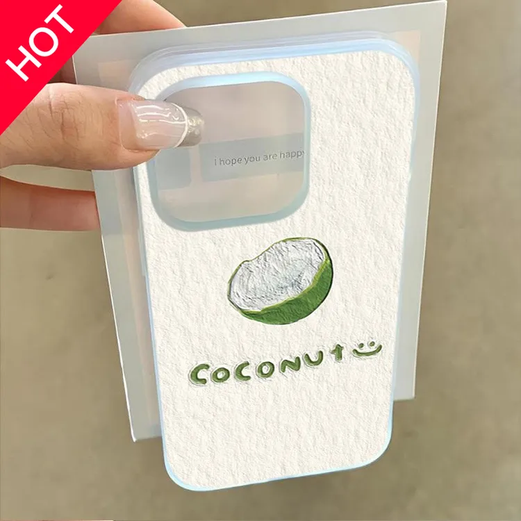 兰知春序色椰子适用iphone16苹果15promax手机 壳14plus/13磨砂12