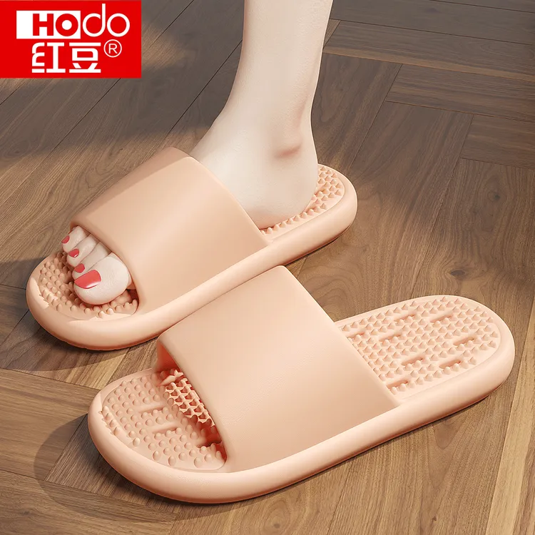 红豆浴室拖鞋女款夏季eva防滑不臭脚漏水速干洞洞情侣居家凉拖男
