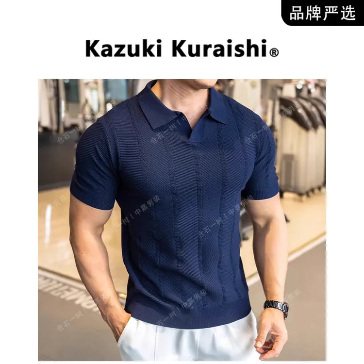 仓石一树潮流ins2025新款设计感polo男士短袖t恤夏季轻奢痞帅男装