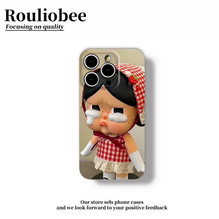 头巾哭娃适用苹果16/15promax菲林手机壳华为p40vivo小米13oppo套