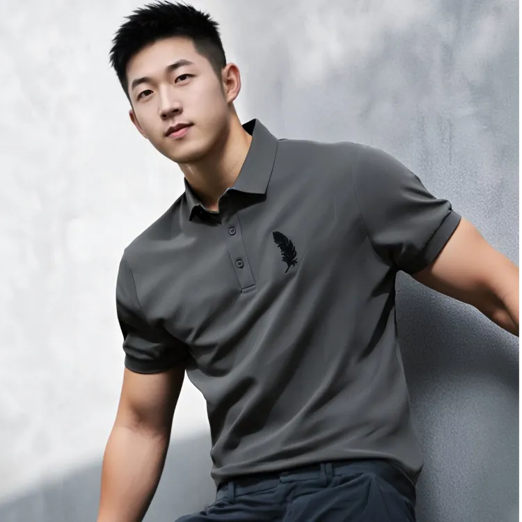 夏季翻领短袖男士POLO抗皱针织T恤休闲商务冰感cleanfit风