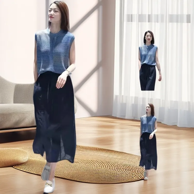 半身裙两件套装女装2025新款夏装欧货时尚洋气小众不撞款无袖上衣