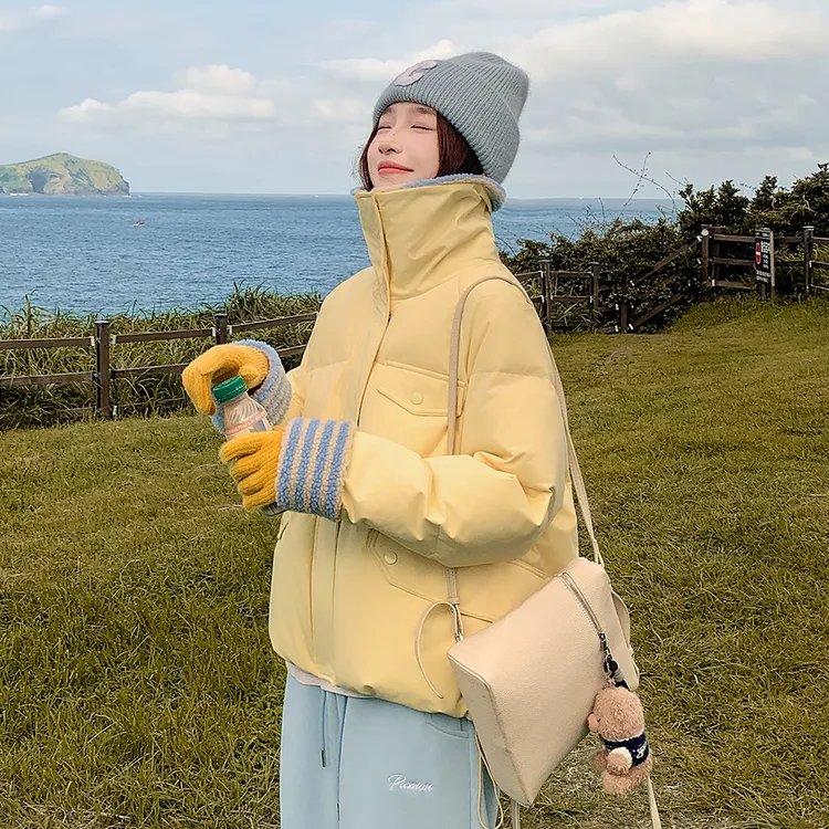 001 2025冬季新款新款棉衣女短款时尚百搭棉服