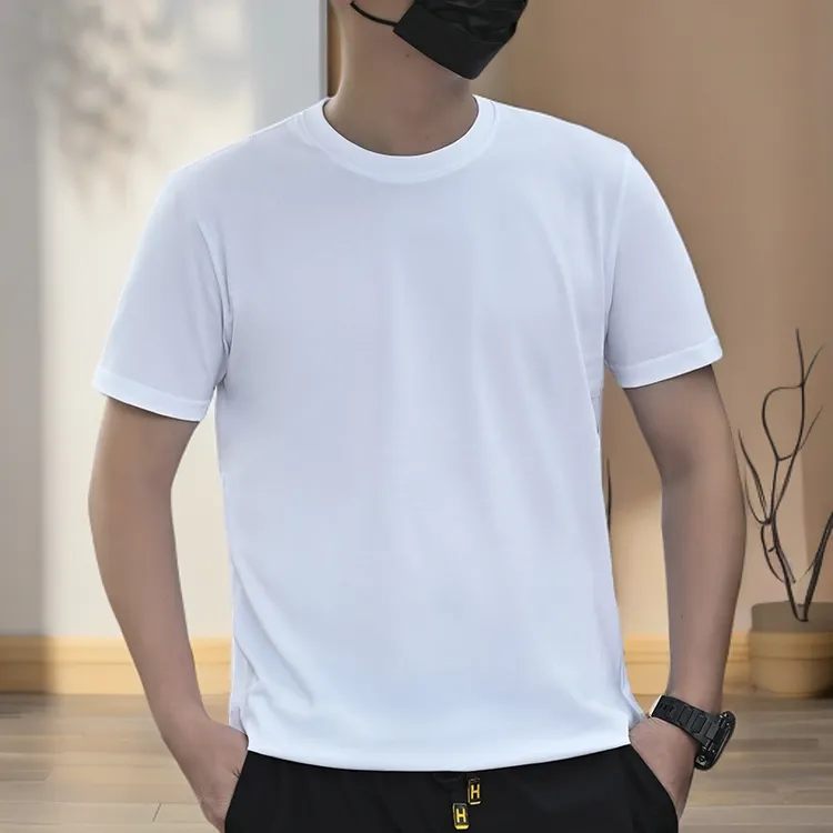 LPLF男士纯棉打底衫休闲短袖t恤时尚宽松舒适透气小圆领半袖t恤男