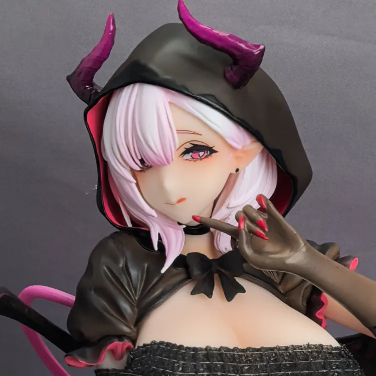 美少女 GK 魅魔姐姐 蒂娜 蹲姿 雕像 模型 摆件 盒装手办