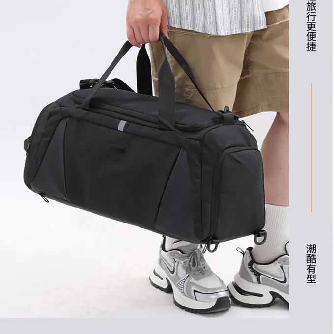新款潮大容量三用旅行包男短途出差行李袋游泳健身包女轻便双肩包