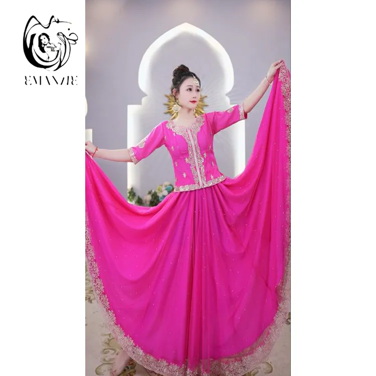 依曼之舞B6092异域风情半身裙修身百搭新疆春游出行衣服穿搭大气