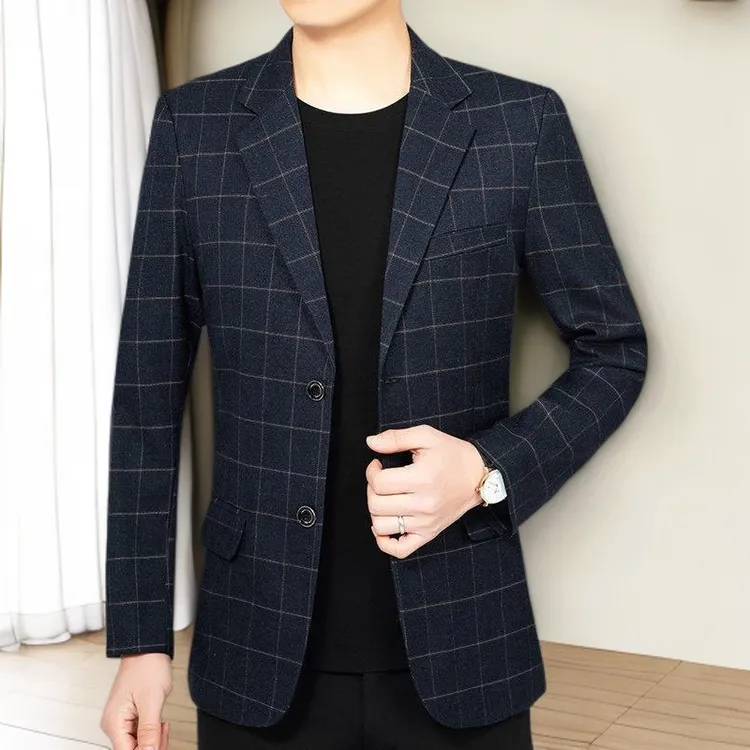 上衣春夏季休闲西服男士薄款男外套男高档修身显瘦中青年2025西装