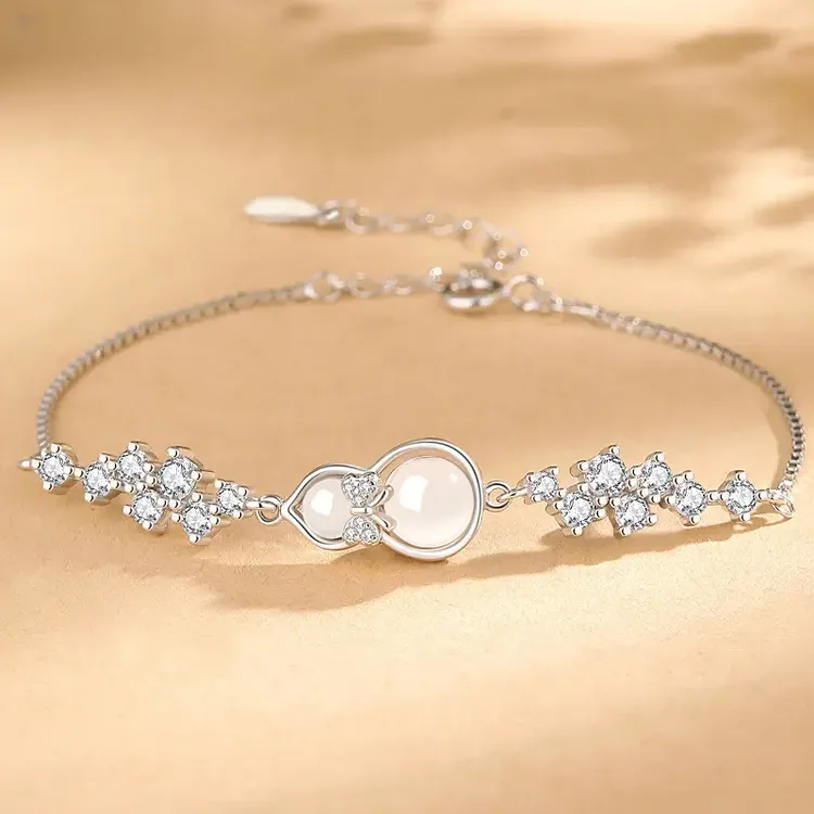 足银手链星光葫芦手链氛围感轻奢小众闺蜜福禄葫芦银手链