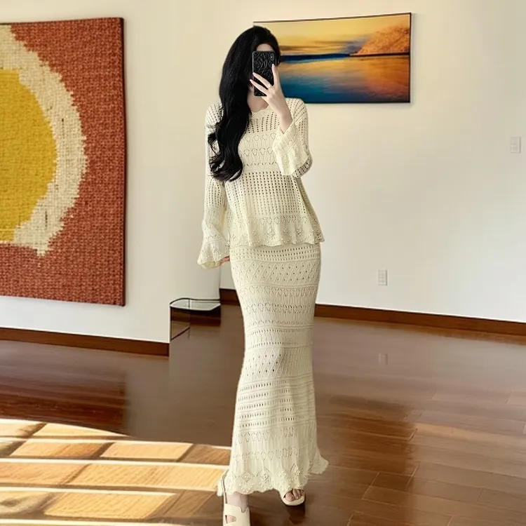 慵懒风气质名媛/小香风时尚套装法式时尚春季清冷系禅意衣服女