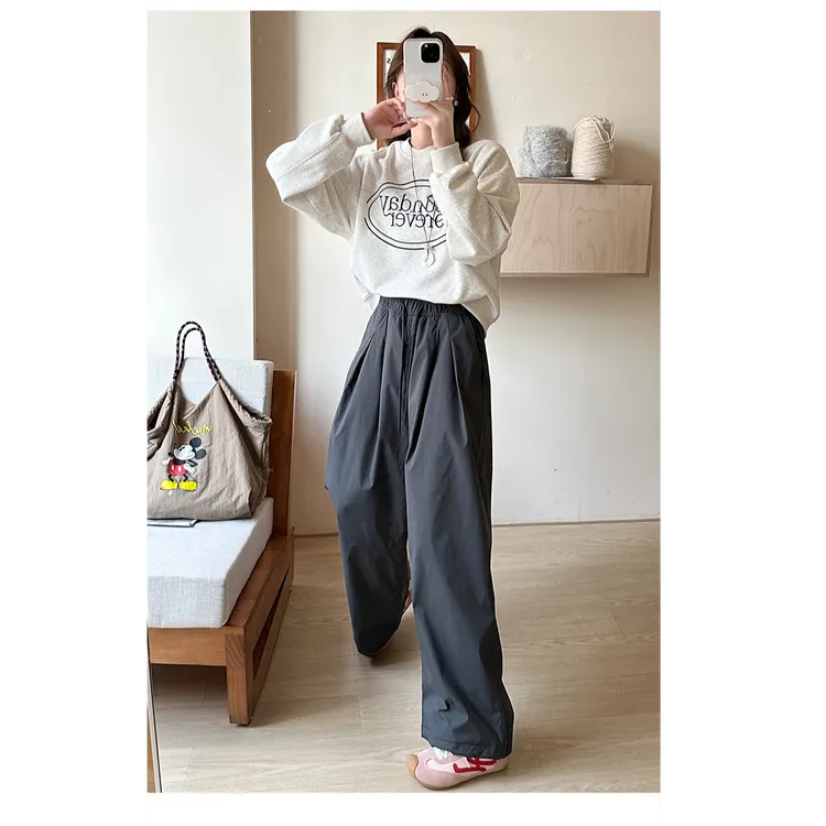 【三防蜂巢绒冲锋阔腿裤】防水防风+软暖锁温 宽松藏肉遮腿型