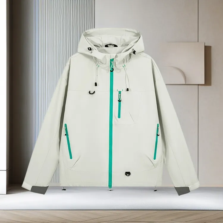 冲锋衣男款户外登山服外套秋季男士连帽防风夹克运动休闲防水潮流