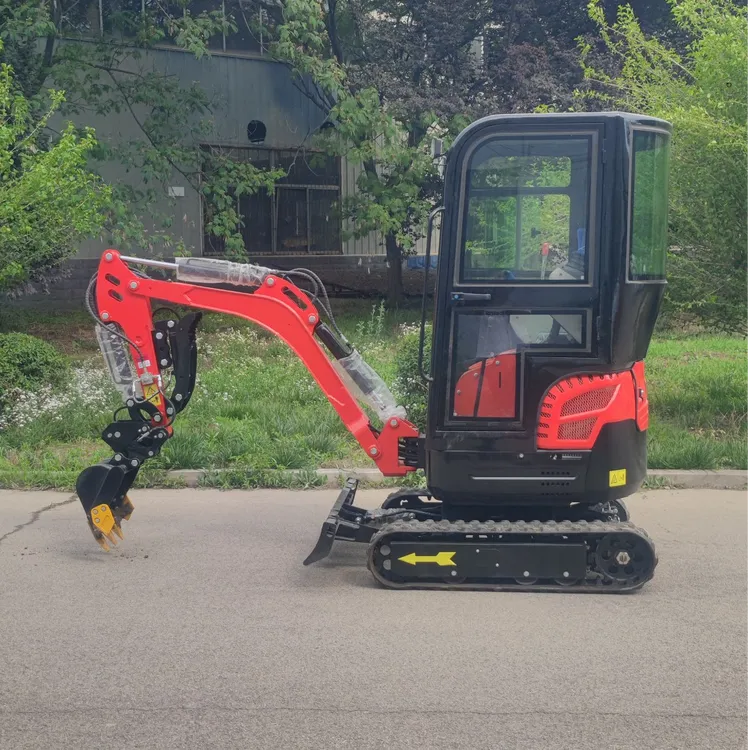 出口无尾小型多功能履带式挖掘机适用于农用工程果园大棚挖沟挖土