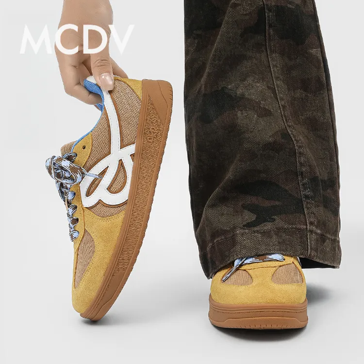 2025夏季新款透气运动鞋男女复古德训鞋百搭增高情侣休闲板鞋鞋子