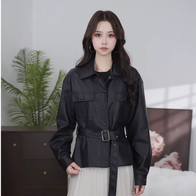 2529】皮衣外套女款爆款2025新款女装网红款女士皮衣外套