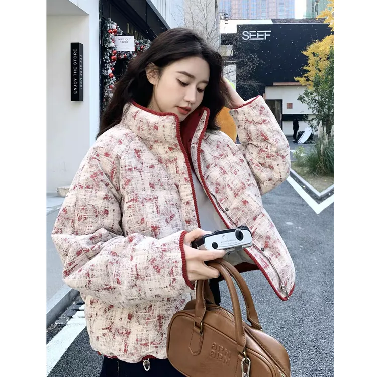 正品羽绒服女新款小个子短款休闲加厚韩版立领冬季爆款白鸭绒外套