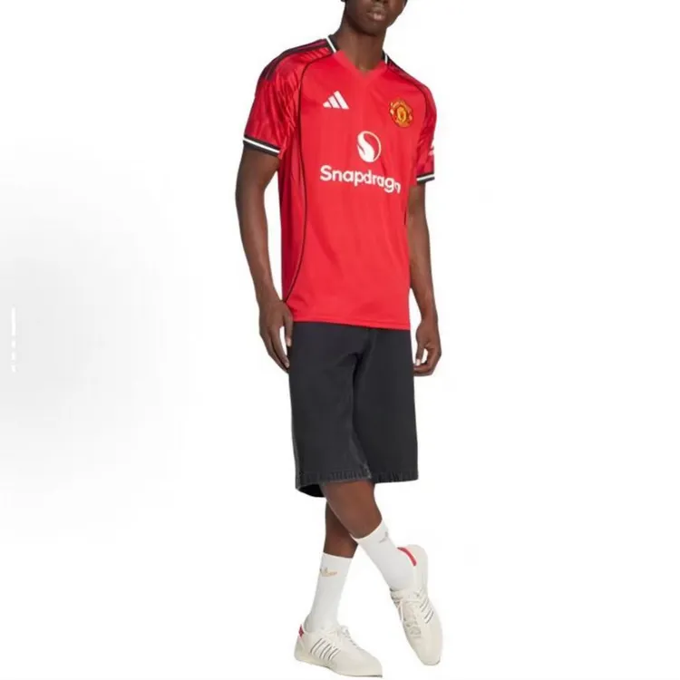 adidas/阿迪达斯【双旦礼】曼联25/26球迷版主场球衣短袖 JI7428