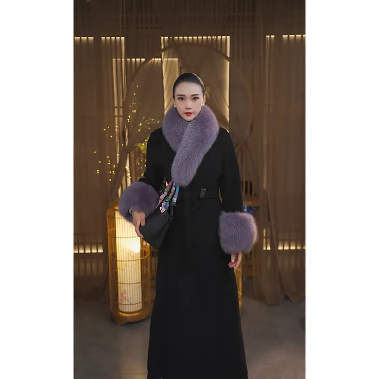 紫萱 | 秋冬冬季宽松型毛呢外套冬季女装时尚气质外套
