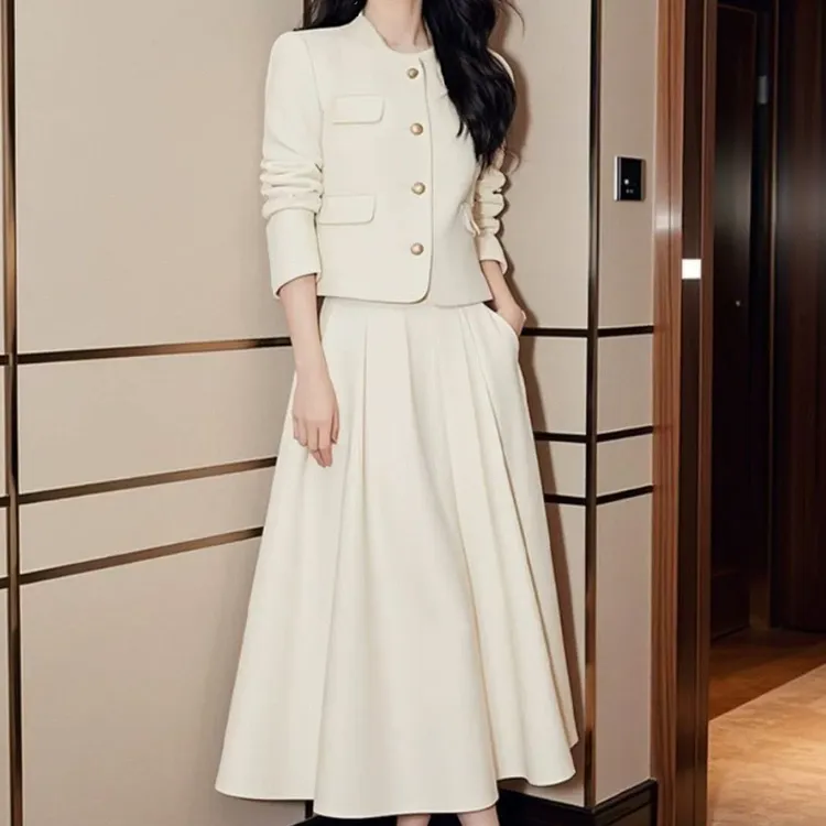 2025两件套新款女装西装穿搭一气质小个子洋气套装裙子女士通勤