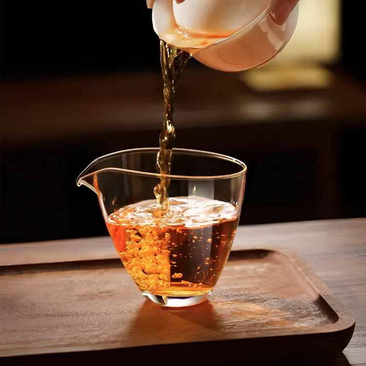 耐热玻璃水滴公道杯家用高档日式分茶器茶道创意水滴公杯品茗杯