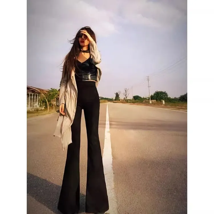 加绒【侧拉链微喇叭】AOAOMISSSHOP鳌鳌家西装显瘦长裤46-157-2