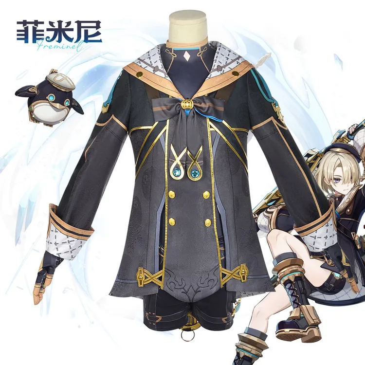 原神cos服枫丹潜水员菲米尼cosplay二次元游戏角色扮演服套装全套
