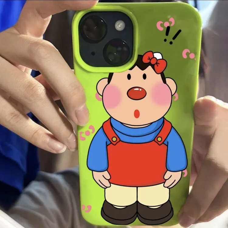 红鼻子胖虎适用iPhone15/14苹果13/12/11果冻壳7/8plus/xs全包XR