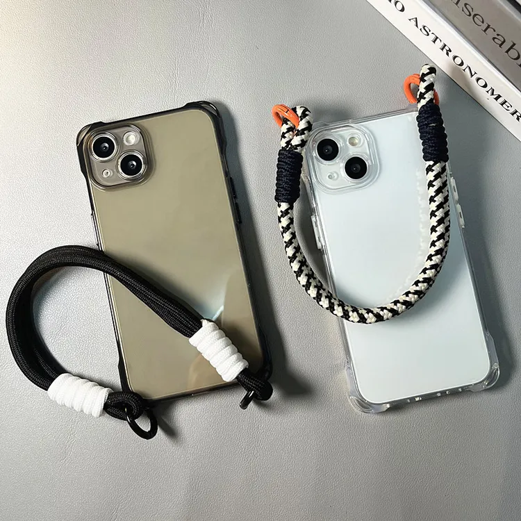 新款苹果15promax手机壳iPhone14/13全包12/11防掉挂绳15透明软壳