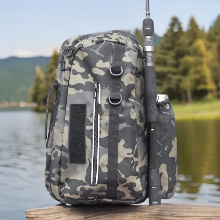 新款路亚背包单肩双肩背包便携袋钓鱼包路亚户外包工具收纳包