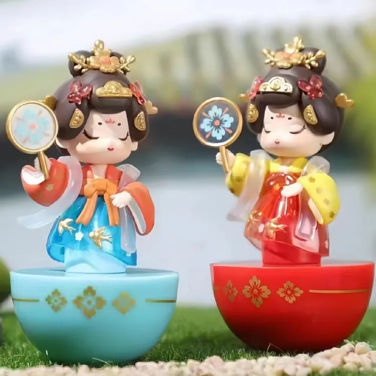 青壹坊大唐不夜城不倒翁小姐姐手办可爱古风玩具女生旅游纪念品