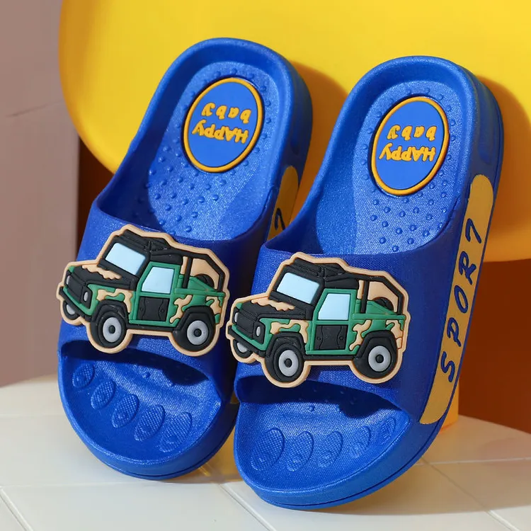 新款2025卡通儿童拖鞋男童夏季居家用浴室内洗澡防滑男孩凉拖鞋