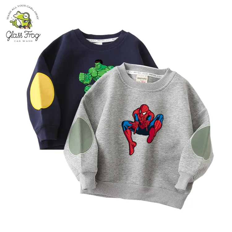 蜘蛛侠男童打底衫春秋款2025新款儿童春季卫衣宝宝秋装长袖上衣潮
