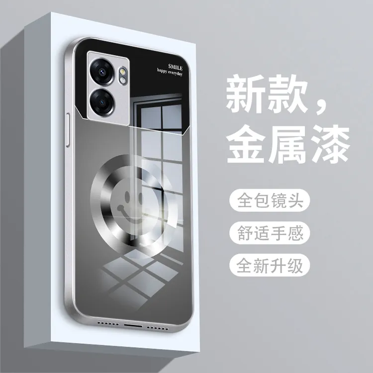 圆环微笑适用oppoa57手机壳A56玻璃壳a55高级a58/a58x/a36/a55s全