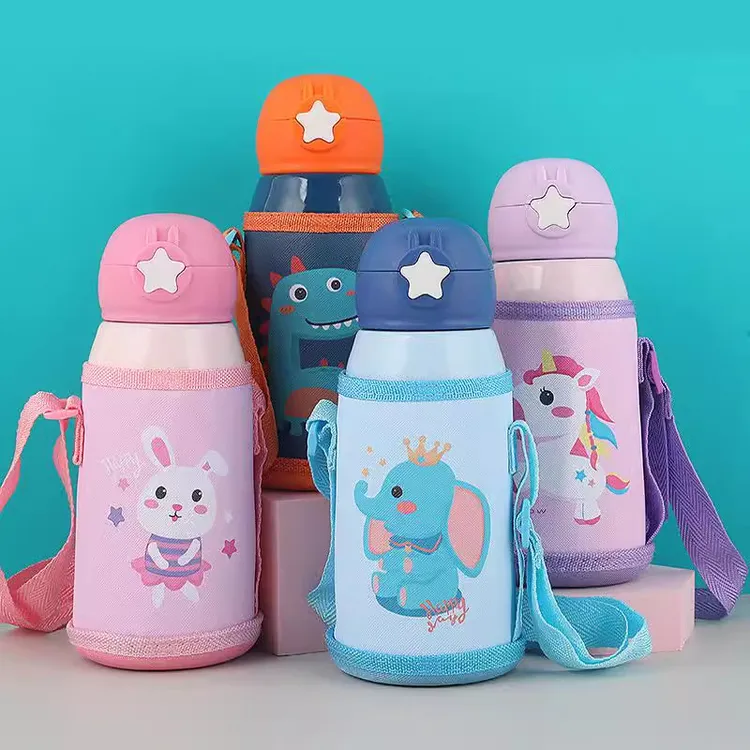 儿童保温杯304不锈钢保温杯星星壶双层真空保温杯便携儿童水壶