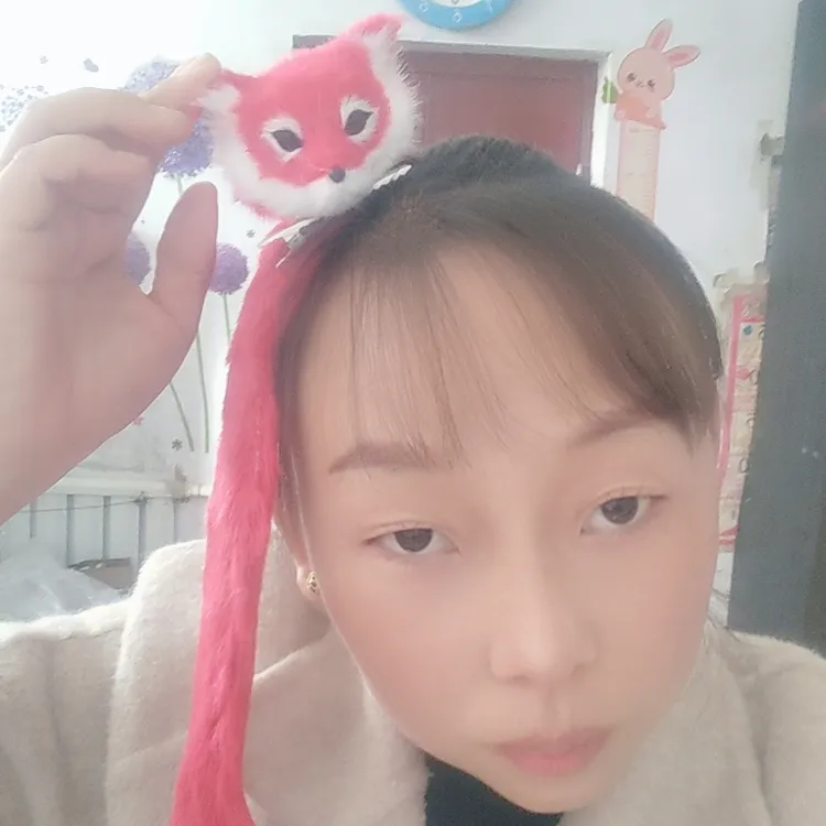 狐狸头饰饰品小狐狸古装道具白狐发夹古风舞台演出九尾狐头箍发饰