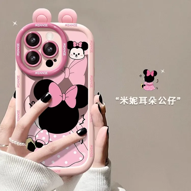 ins网红米妮可爱iphone15Promax苹果14/13华为荣耀小米OV全包卡通