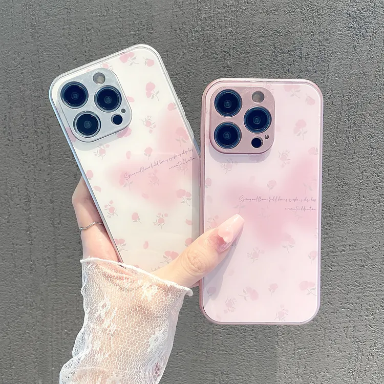 玻璃壳适用苹果15/iphone/华为荣耀/OPPO/VIVO/小米手机壳简约