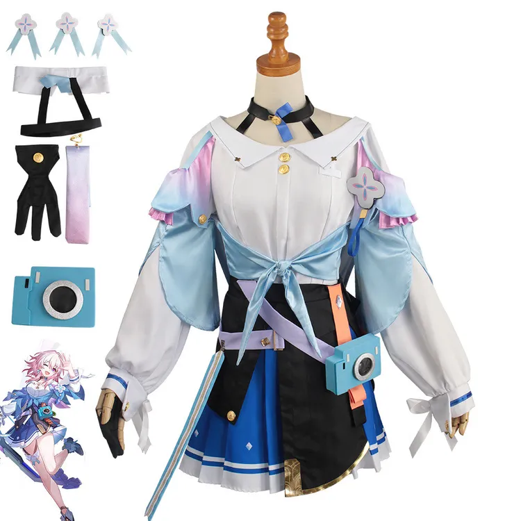 崩坏星穹铁道游戏cos服三月七同款cosplay服装表演服女裙动漫