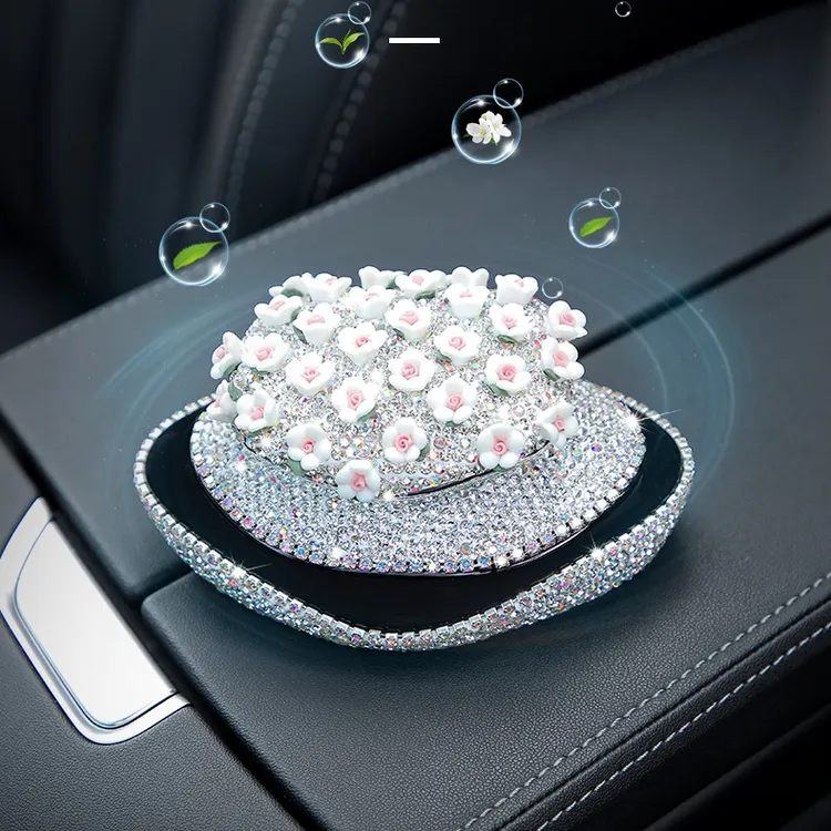 汽车香水车载香薰汽车摆件车内饰满天星创意女神车载摆件持久淡香