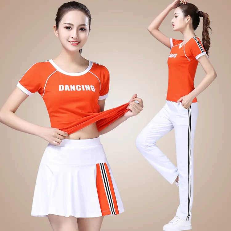 广场舞服装新款短袖上衣跳舞衣服杨丽萍健身运动舞蹈服女休闲夏款