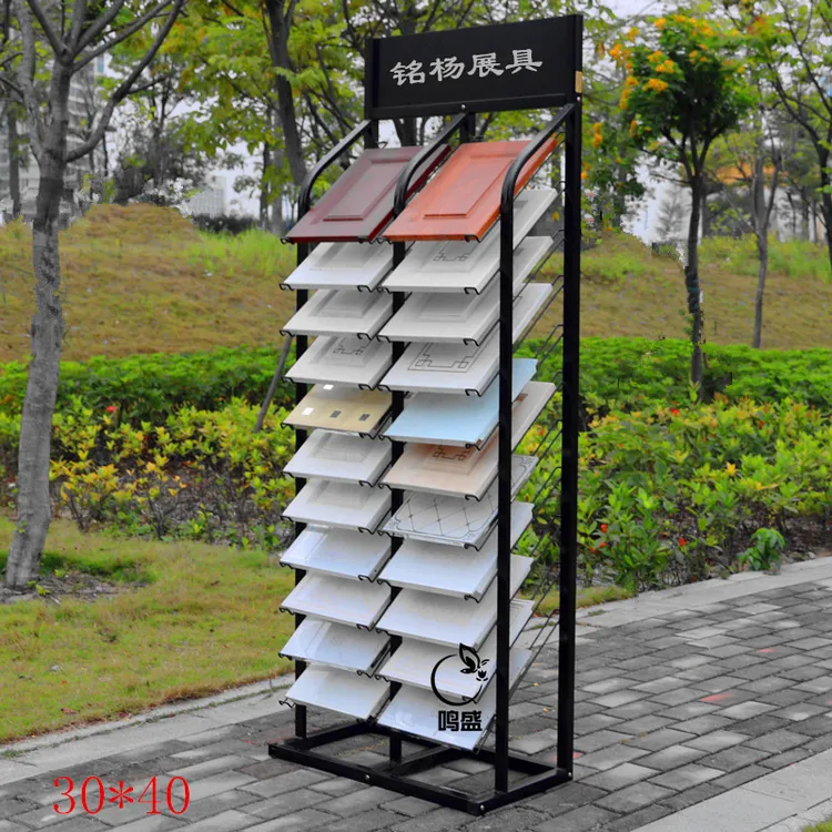 直销工厂精钢橱柜门板样品免漆板样板展示架吸塑货架置物架多层