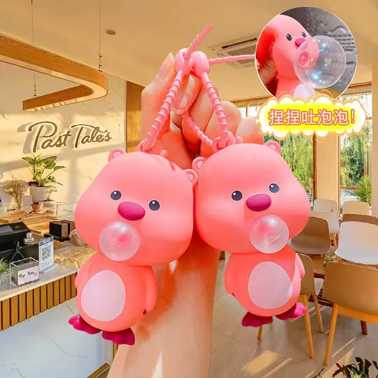 解压玩具捏捏乐吐泡泡三丽鸥小伙人吹吐泡泡玩具创意情侣减压礼物