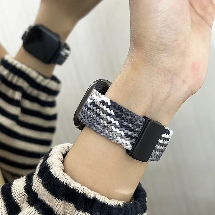新款尼龙编织表带适用苹果Appleiwatch/S10/9/8SEultra手表表带